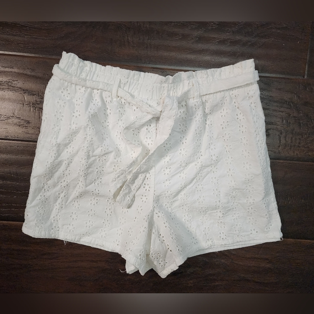 Art Class Womens White Classic Patterened Shorts